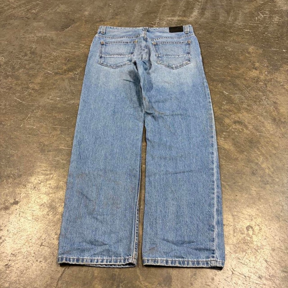 Vintage Axist Baggy Loose Blue Jeans Mens 34x31 Y2K Skater Denim